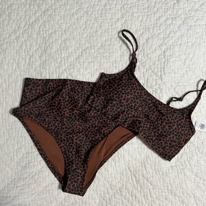 Old Navy Brown Leopard Print Bikini
